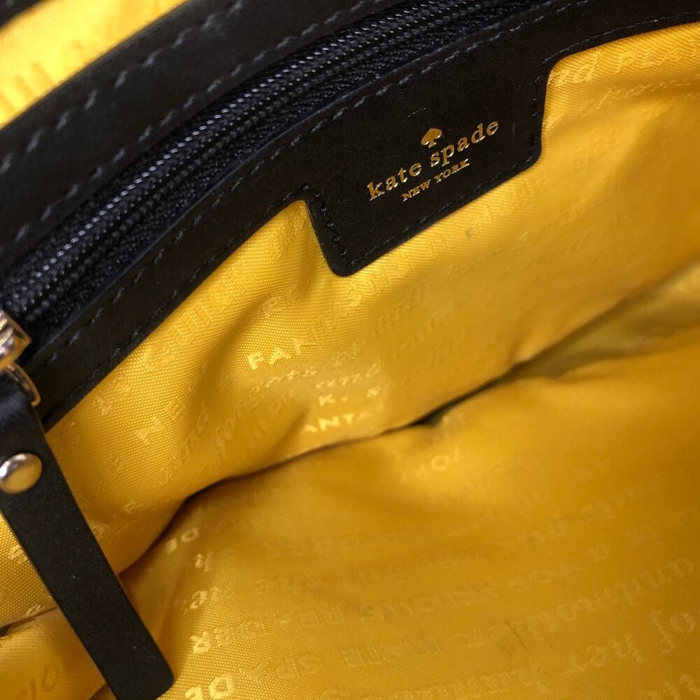 Kate Spade New York Hudson Convertible Striped Canvas and Leather Crossbody Bag - Picture 2 of 14